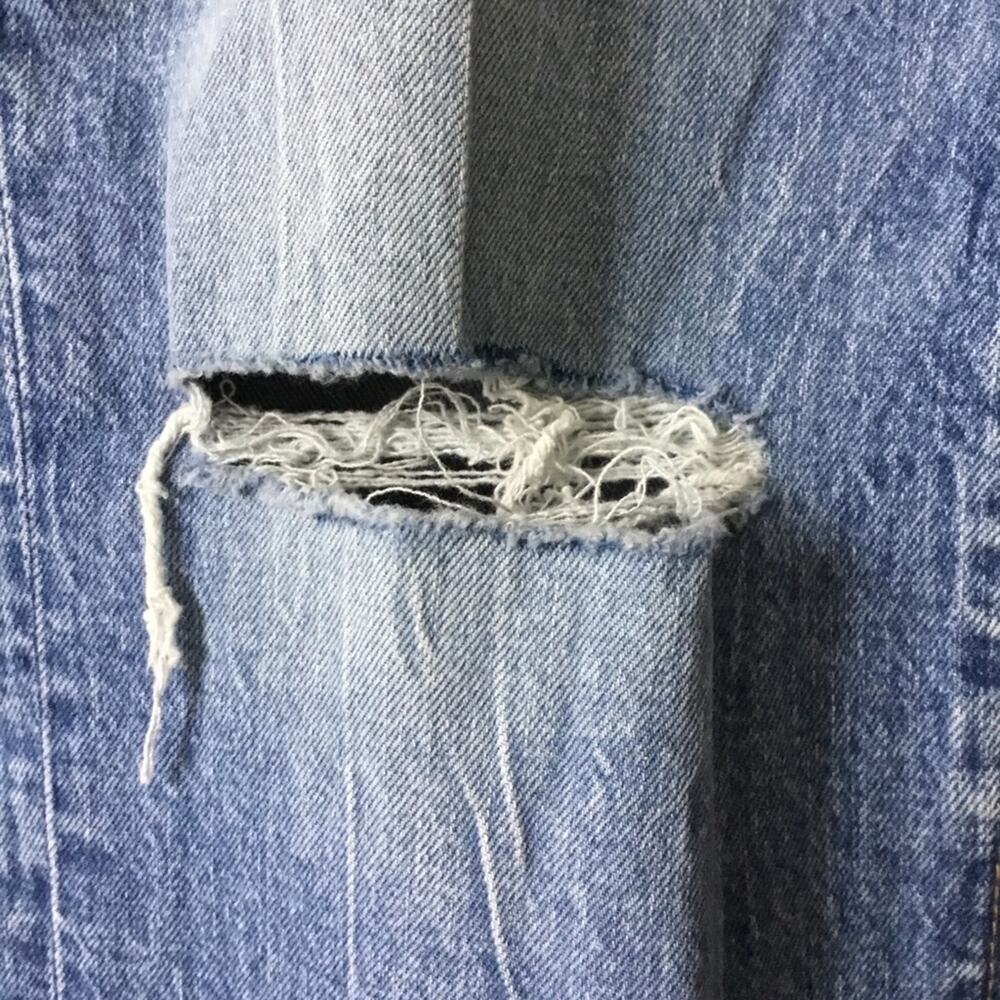 Loft Blue High Waist Straight Crop Jeans - Picture 4 of 16